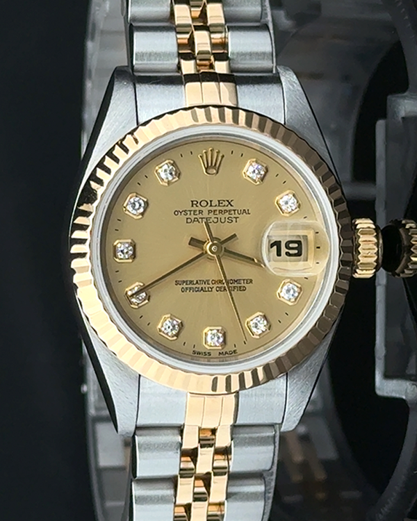 1996 Rolex Lady-Datejust 26MM Champagne Dial Two-Tone Jubilee Bracelet (69173)