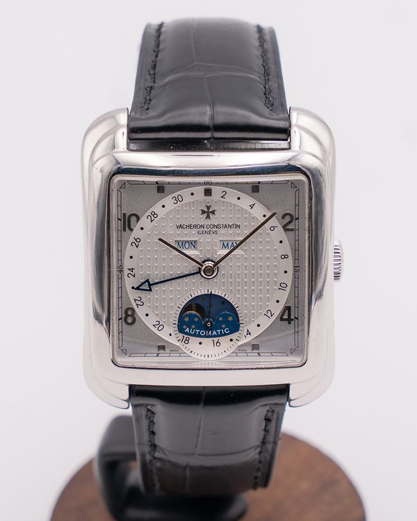 Vacheron Constantin Historiques Toledo 1952 35.7MM Silver Dial Leather Strap (47300/000G-9064)