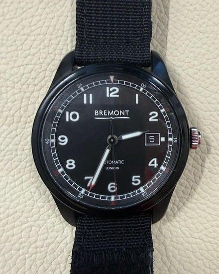 2025 Bremont Airco Mach 1 Jet 40MM Black Dial Textile Strap (AIRCO-M1-JET-R-S)