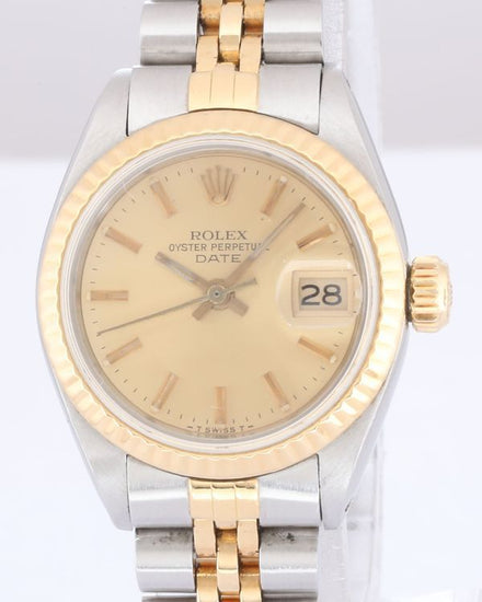 1983 Rolex Lady-Datejust 26MM Champagne Dial Two-Tone Jubilee Bracelet (6917)