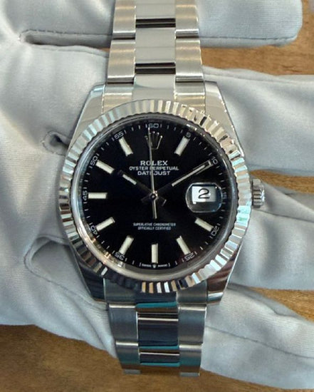 2022 Rolex Datejust 41MM Black Dial Oyster Bracelet (126334)