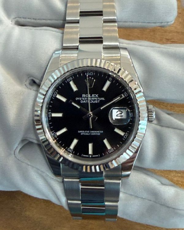 2022 Rolex Datejust 41MM Black Dial Oyster Bracelet (126334)