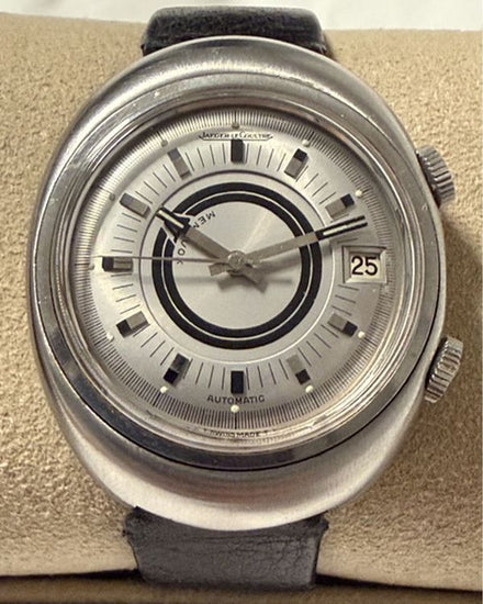 Jaeger-LeCoultre Memovox 37MM Silver Dial Leather Strap (E861)