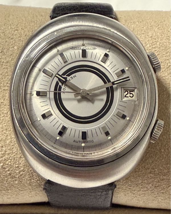 Jaeger-LeCoultre Memovox 37MM Silver Dial Leather Bracelet (E861)