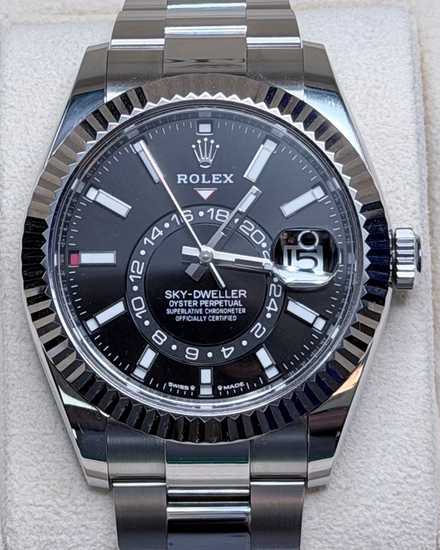 2025 Rolex Sky-Dweller 42MM Black Dial Oyster Bracelet (336934)