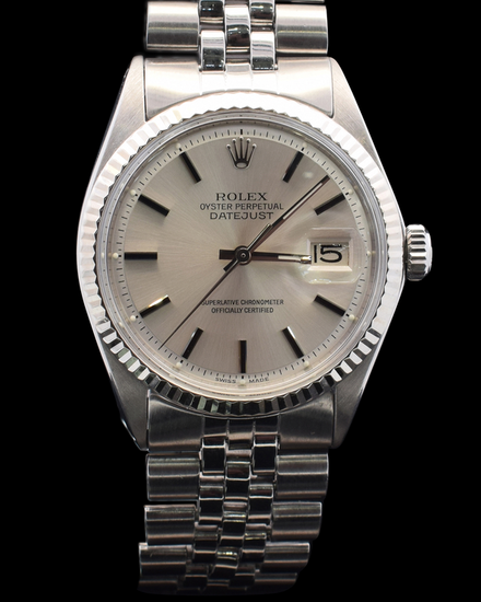 Rolex Datejust 36MM Silver "Pie Pan" Dial Jubilee Bracelet (1601)