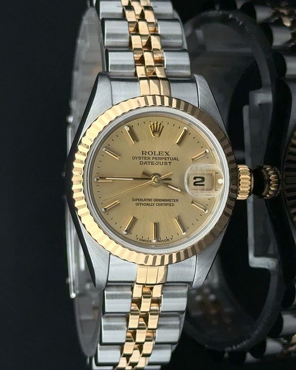 1996 Rolex Lady-Datejust 26MM Champagne Dial Two-Tone Bracelet (69173)