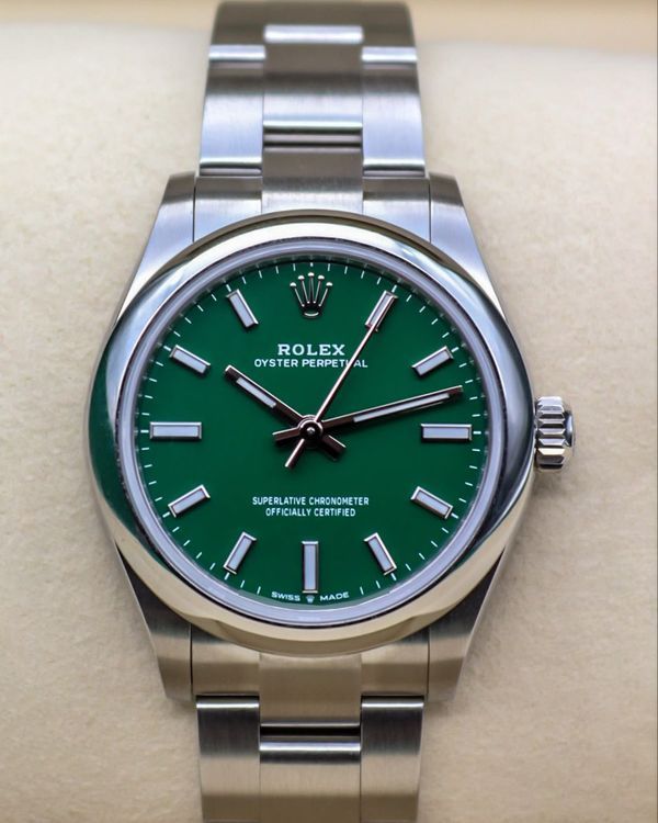 2026 Rolex Oyster Perpetual 31MM Green Dial Oyster Bracelet (277200)