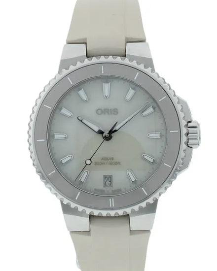 Oris Aquis Date 36.5MM Mother of Pearl Dial Rubber Strap (01 733 7792 4151-07 4 19 61FC)