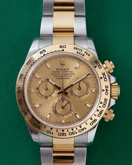 2018 Rolex Cosmograph Daytona 40MM Champagne Dial Two-Tone Oyster Bracelet (116523)