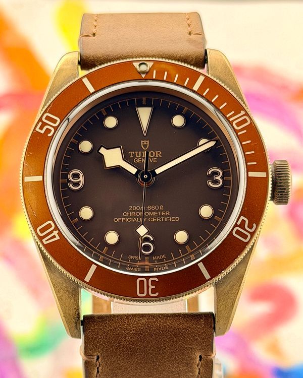 No Reserve - 2020 Tudor Black Bay Bronze 43MM Brown Dial Leather Strap (79250BM)