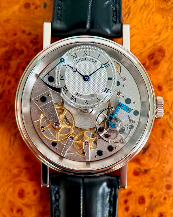 2018 Breguet Tradition 40MM Skeleton Dial Leather Strap (7057BB/11/9W6)