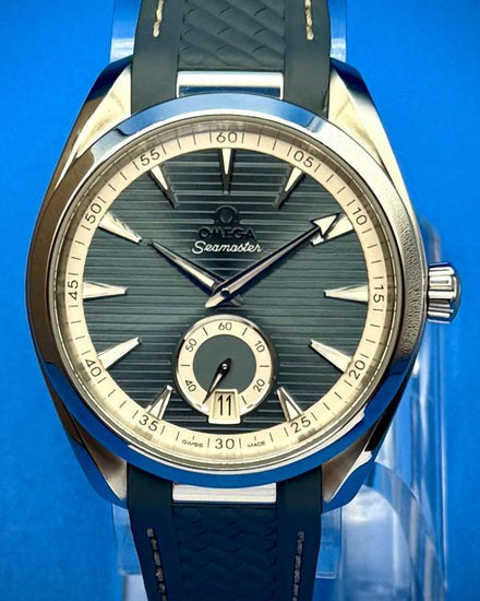 2023 Omega Seamaster Aqua Terra 150M 41MM Blue Dial Rubber Strap (220.12.41.21.03.005)