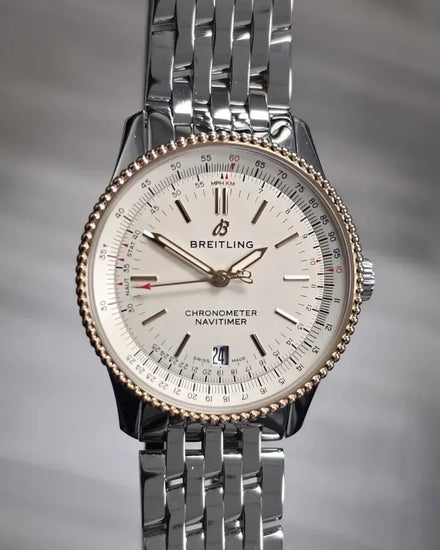 2019 Breitling Navitimer 38MM Silver Dial Steel Bracelet (U17325)
