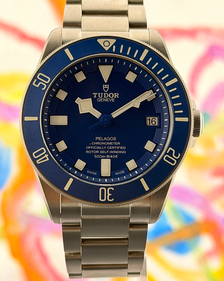 No Reserve - 2022 Tudor Pelagos 42MM Blue Dial Titanium Bracelet (25600TB)