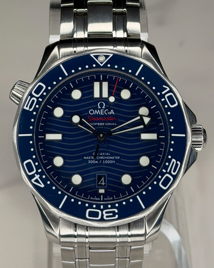 2023 Omega Seamaster Diver 300M 42MM Blue Dial Steel Bracelet (210.30.42.20.03.001)