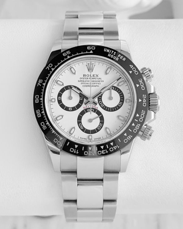 2021 Rolex Cosmograph Daytona "Panda" 40MM White Dial Oyster Bracelet (116500LN)