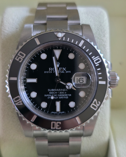2014 Rolex Submariner Date 40MM Black Dial Oyster Bracelet (116610)