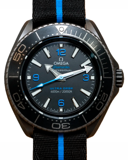 No Reserve - 2023 Omega Seamaster Planet Ocean 6000M "Ultra Deep" 45.5MM Black Dial Textile Strap (215.92.46.21.01.001)