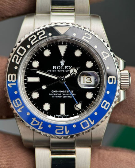 2016 Rolex GMT-Master II "Batman" 40MM Black Dial Oyster Bracelet (116710BLNR)