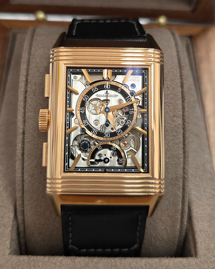 2024 Jaeger-LeCoultre Reverso Tribute Chronograph 49.4MM Multiple Dial Leather Strap (Q389257J)