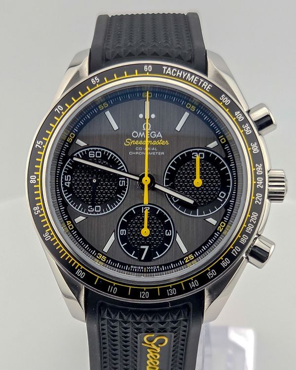 Omega Speedmaster Racing 40MM Grey Dial Rubber Strap (326.32.40.50.06.001)