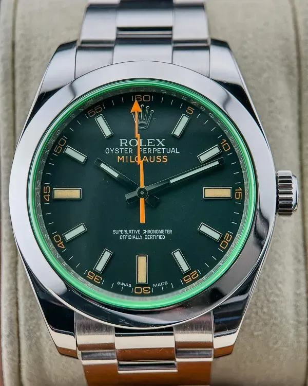2010 Rolex Milgauss 40MM Black Dial Oyster Bracelet (116400GV)
