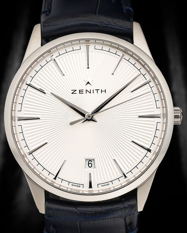 Zenith Elite Ultra Thin 40.5MM Silver Dial Leather Strap (03.3100.670/01.C922)