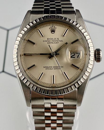 No Reserve - Rolex Datejust 36MM Silver Dial Jubilee Bracelet (1603)