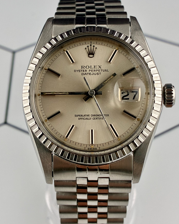 No Reserve - Rolex Datejust 36MM Silver Dial Jubilee Bracelet (1603)