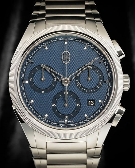2022 Parmigiani Fleurier Tonda Chronograph 42MM Blue Dial Steel Bracelet (PFC915-1020001-100182)