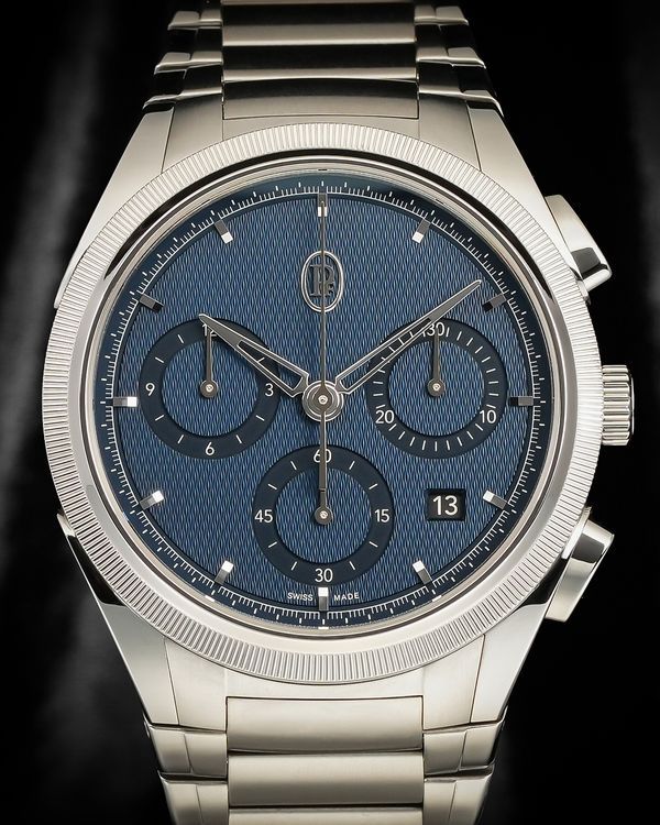 2022 Parmigiani Fleurier Tonda Chronograph 42MM Blue Dial Steel Bracelet (PFC915-1020001-100182)
