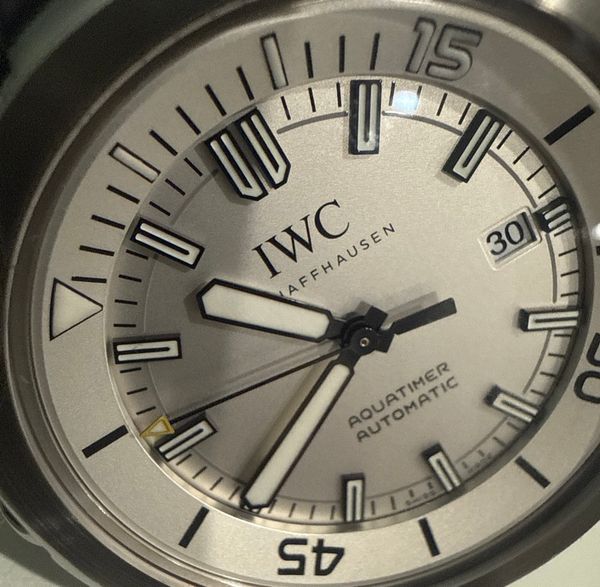 2016 IWC Schaffhausen Aquatimer 42MM Silver Dial Rubber Strap (IW329003)