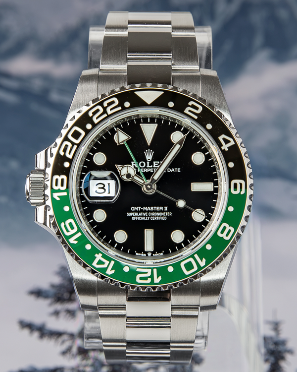 2026 Rolex GMT-Master II “Sprite” 40MM Black Dial Oyster Bracelet (126720VTNR)