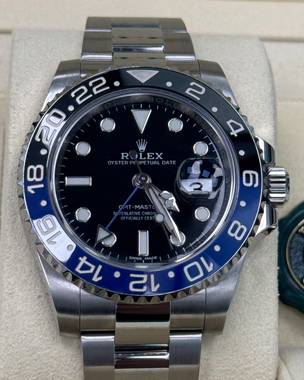 2016 Rolex GMT-Master II "Batman" 40MM Black Dial Oyster Bracelet (116710BLNR)