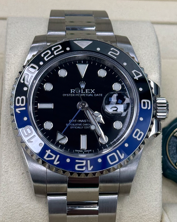 2016 Rolex GMT-Master II "Batman" 40MM Black Dial Oyster Bracelet (116710BLNR)