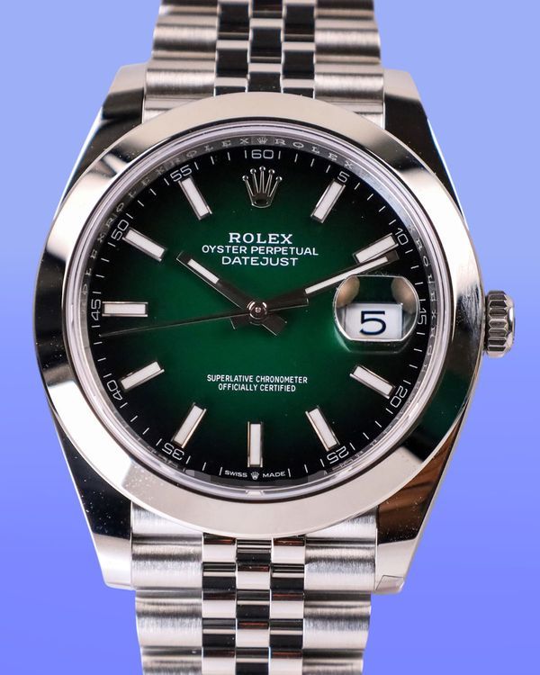 2026 Rolex Datejust 41MM Green "Ombré" Dial Jubilee Bracelet (126300)