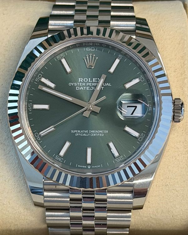 2026 Rolex Datejust 41MM Green Dial Jubilee Bracelet (126334)