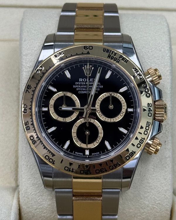 2024 Rolex Cosmograph Daytona 40MM Black Dial Two-Tone Oyster Bracelet (126503)