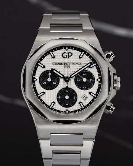 2021 Girard Perregaux Laureato 42MM Silver Dial Steel Bracelet (81020-11-131-11A)