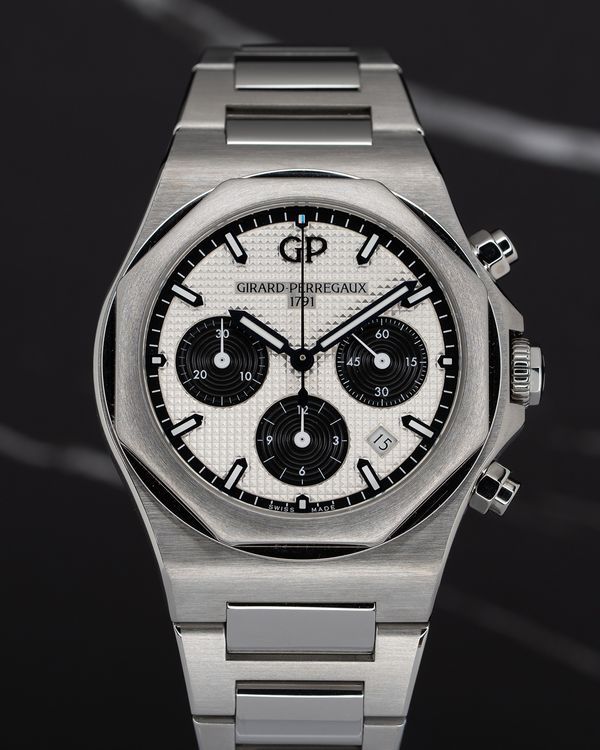2021 Girard Perregaux Laureato 42MM Silver Dial Steel Bracelet (81020-11-131-11A)