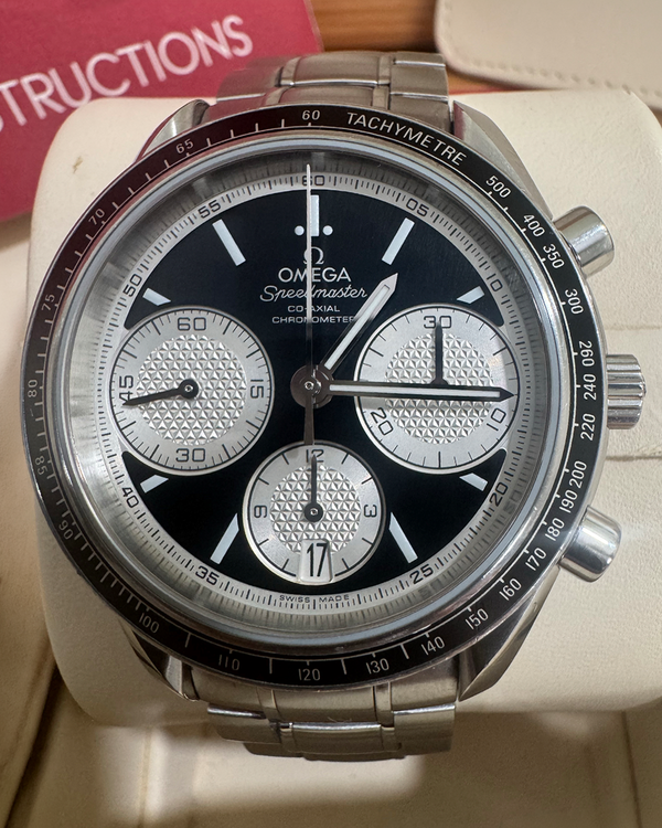 Omega Speedmaster Racing 40MM Black Dial Steel Bracelet (326.30.40.50.01.002)