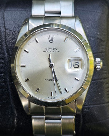 Rolex Oyster Precision Date 34MM Silver Dial Oyster Bracelet (6694)