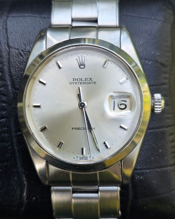 Rolex Oyster Precision Date 34MM Silver Dial Oyster Bracelet (6694)