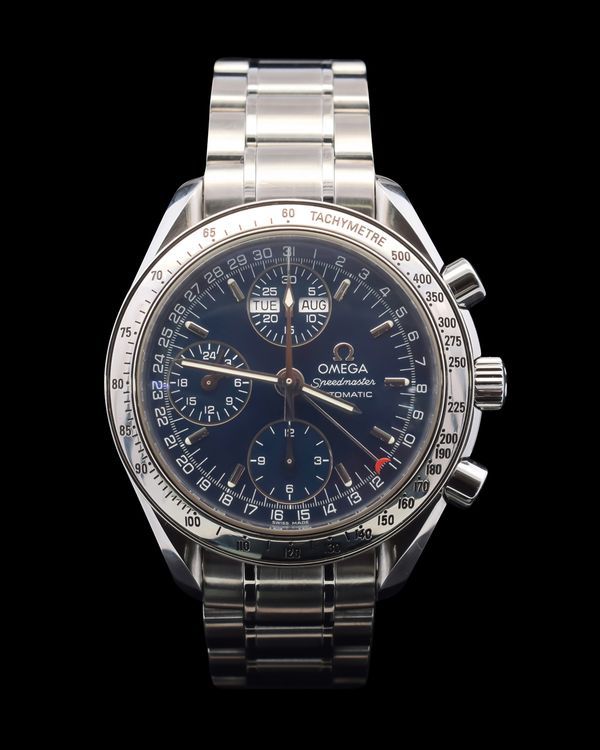 Omega Speedmaster Day-Date 39MM Blue Dial Steel Bracelet (3523.80.00)