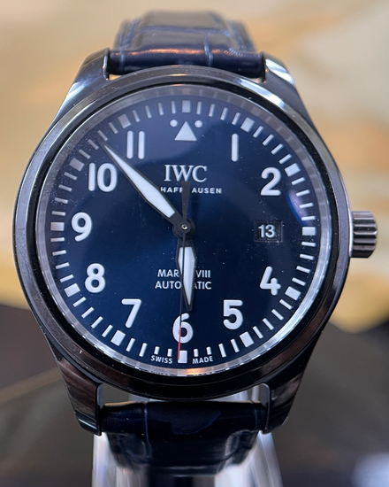 2019 IWC Schaffhausen Pilot Mark XVIII "Laureus Sport for Good Foundation" L.E. 41MM Blue Dial Leather Strap (IW324703)