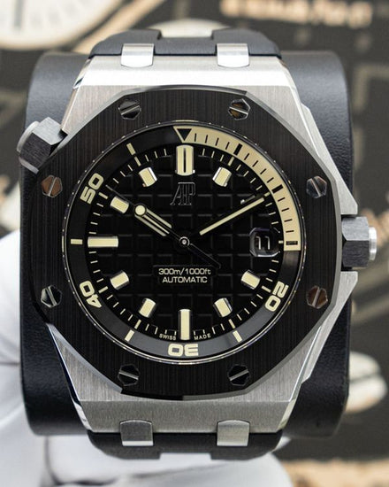 Audemars Piguet Royal Oak Offshore Diver L.E. 42MM Black Dial Rubber Strap (15720CN.OO.A002CA.01)