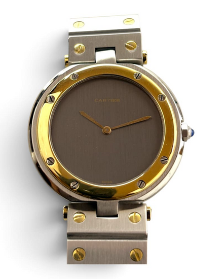 Cartier Vendome 33MM Quartz Grey Dial Two-Tone Bracelet (8132)