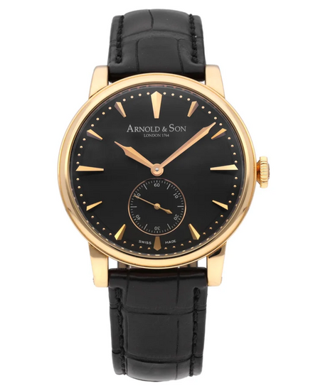 Arnold & Son HMS1 Royal Collection L.E. 40MM Black Dial Leather Strap (LCAP.B01A.C111A)
