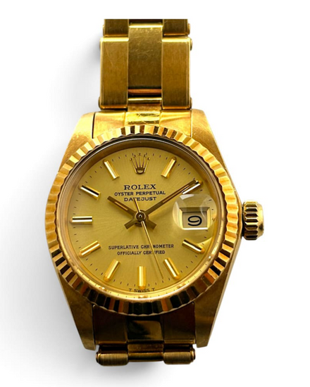 1978 Rolex Oyster Perpetual 26MM Champagne Dial Two-Tone Oyster Bracelet (6724)